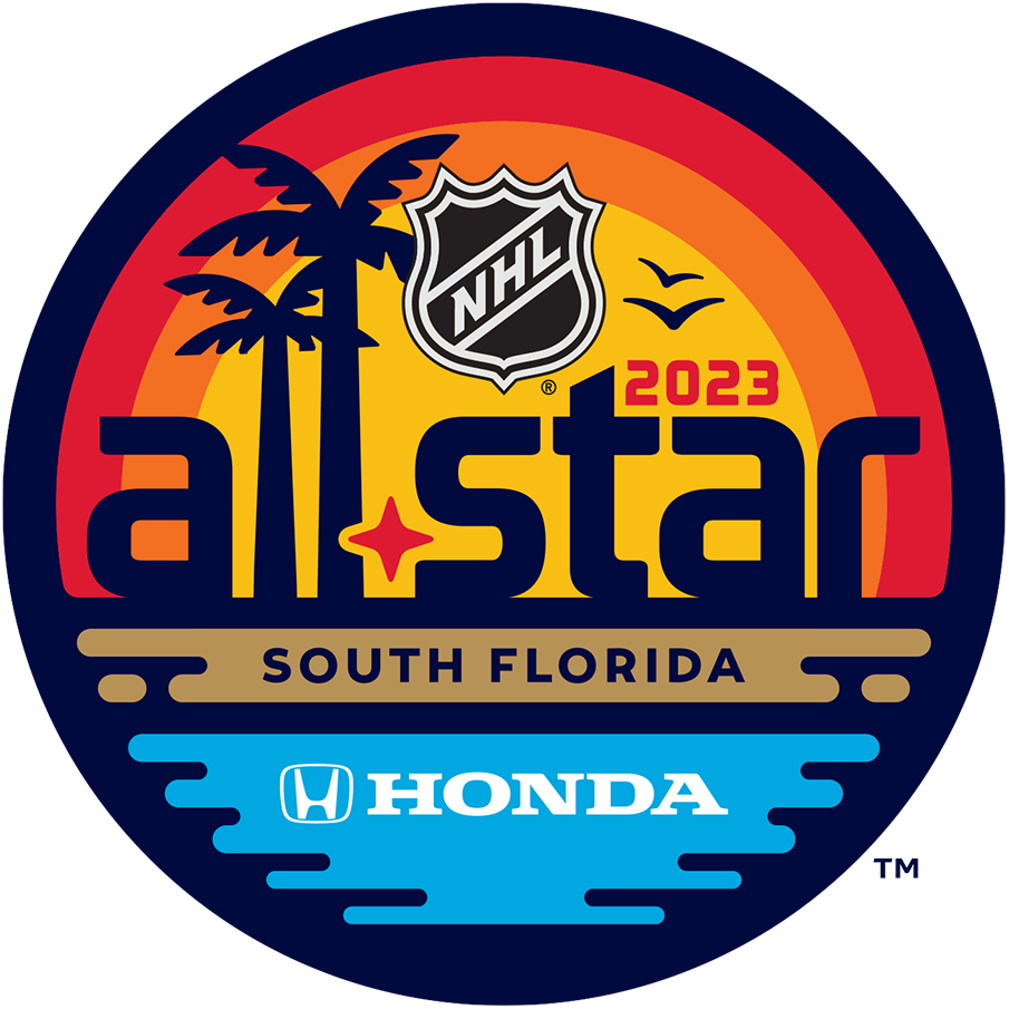 NHL All-Star Game 2023 Sponsored Logo iron on heat transfer